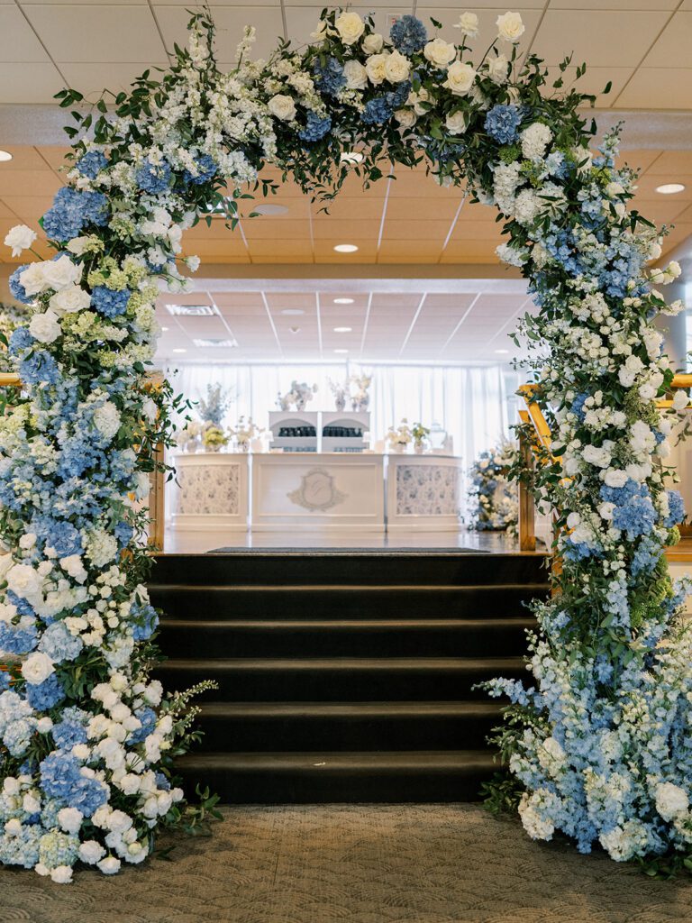 Floral entrance Gull Lake Country Club Wedding